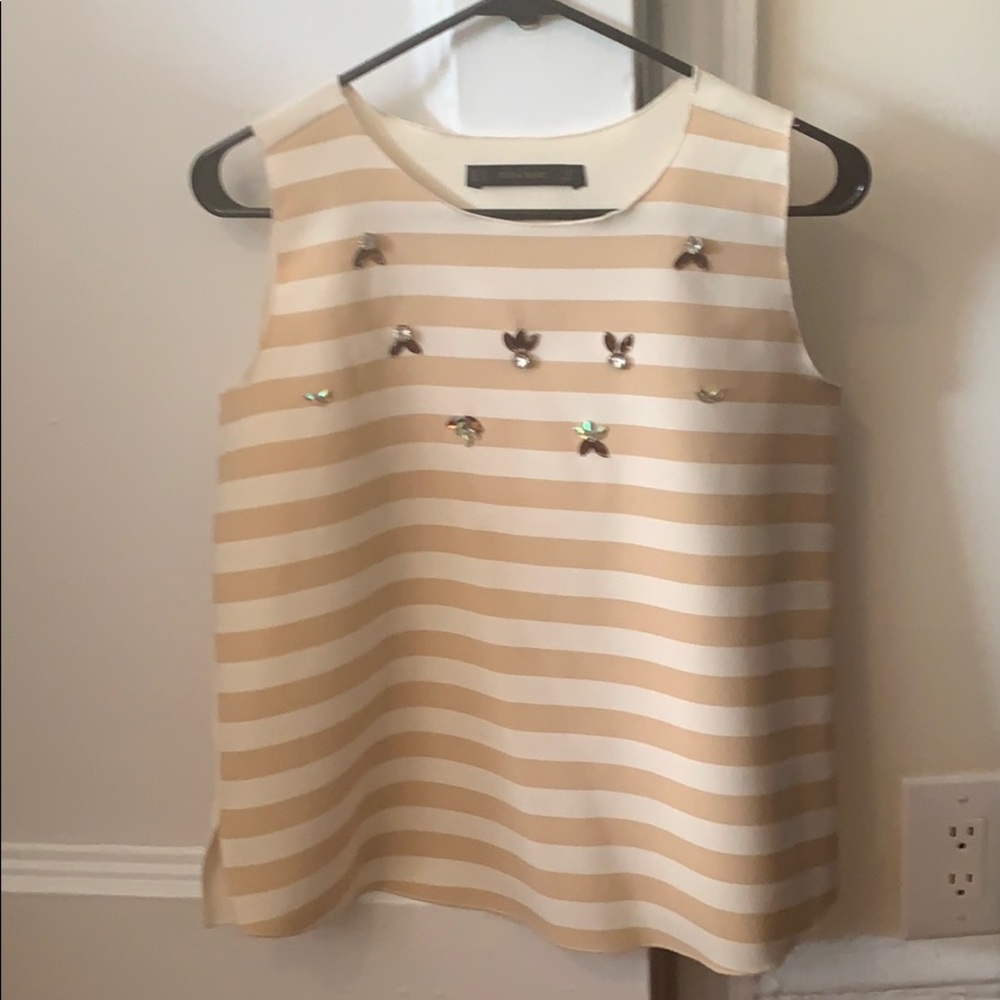 ZARA STRIPPED TOP